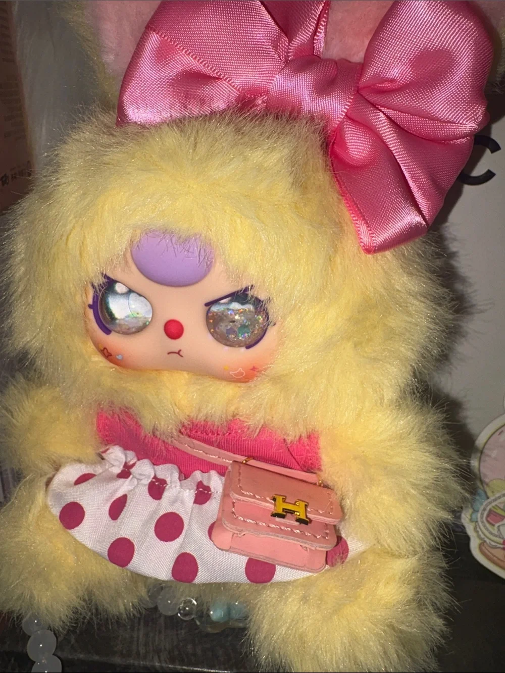 Baby three macchiato bag custom dress and special face NIB